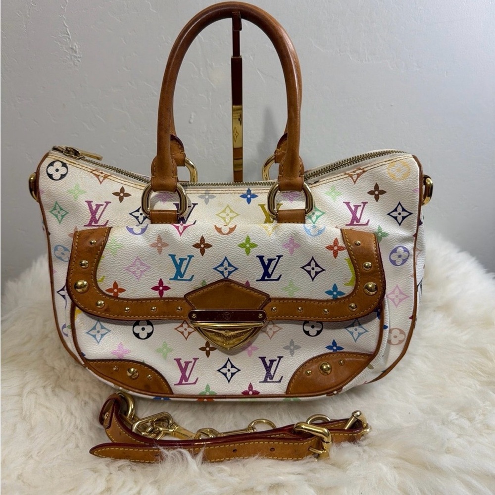 Louis Vuitton RITA MURAKAMI Multicolor WHITE  Bag VGUC